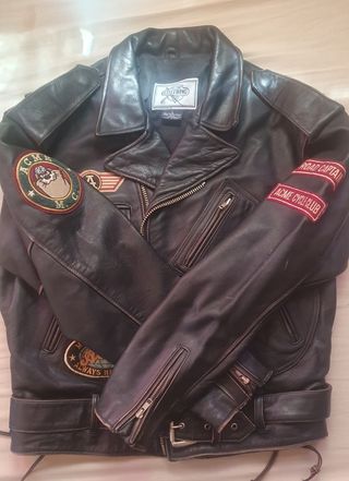 Chaqueta cuero Acme Cycles vintage