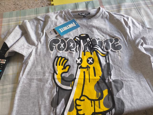 Camiseta Fortnite Gris - Talla M