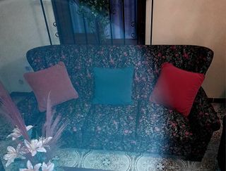 Tresillo vintage años 70 - 3 plazas y dos sillones