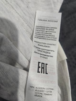 Pijama verano mujer algodón - L