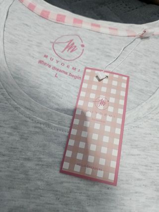 Pijama verano mujer algodón - L