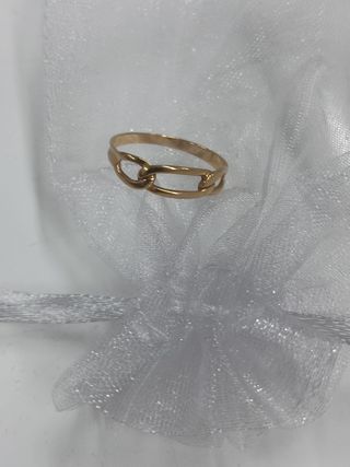 Anillo oro 18k - Cadena