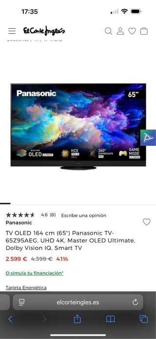 Panasonic 65" OLED TV - 4K