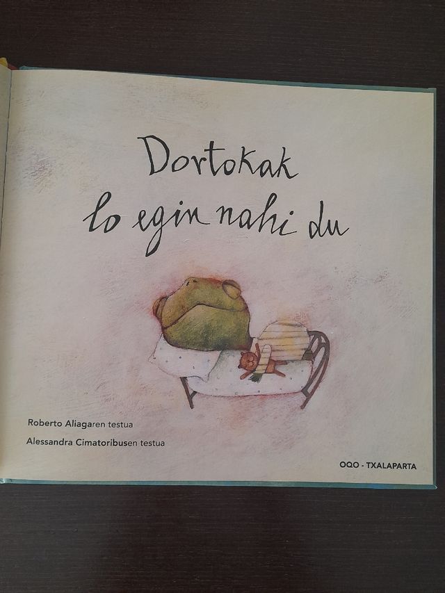 Dortokak lo egin nahi du