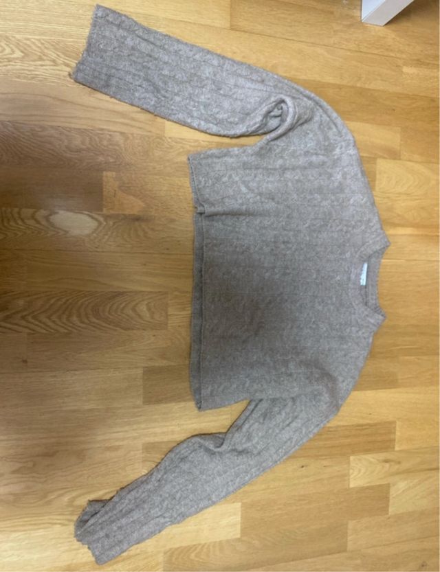 Suéter beige de punto