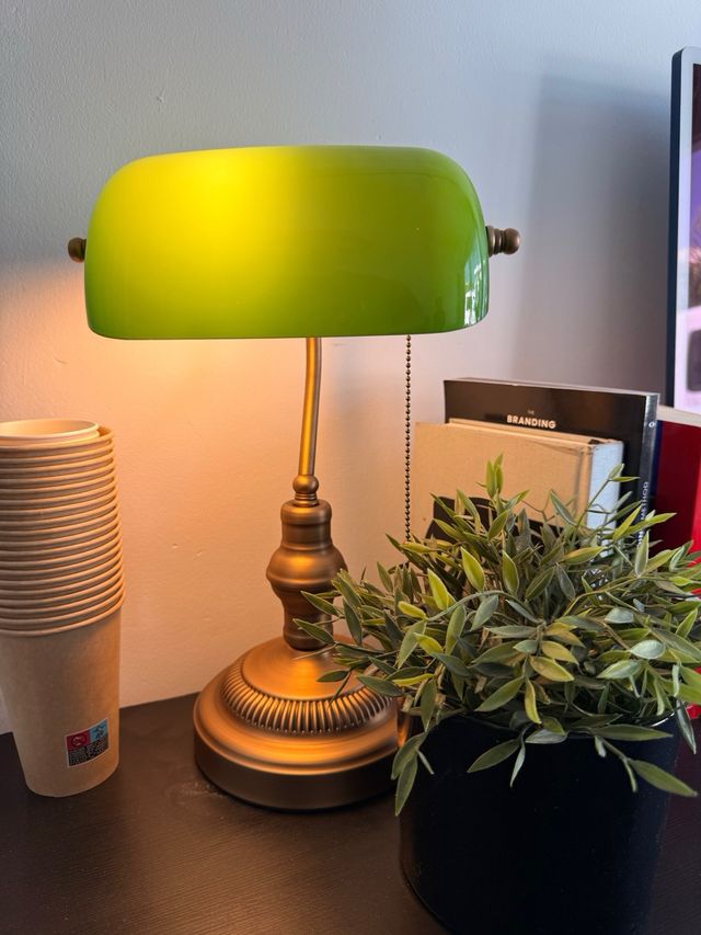 Lámparas  Banquero Vintage Verde. Oferta Temporal