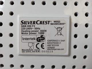 PANIFICADORA YOGURTERA SILVER CREST 16 PROGRAMAS