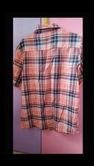 Camicia a quadri rosa bimbo 11-12 anni