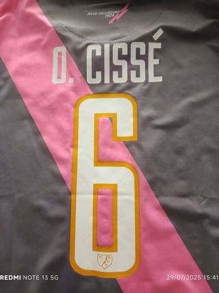 Camiseta Rayo Vallecano Kelme  Del jugador Cissé