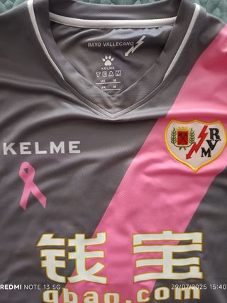 Camiseta Rayo Vallecano Kelme  Del jugador Cissé