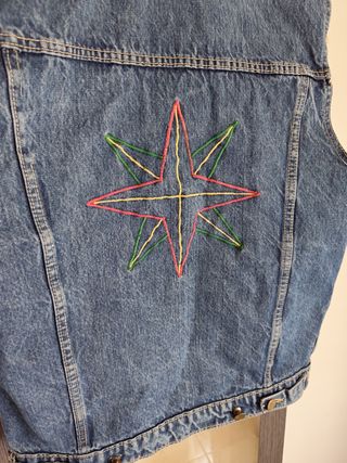 Chaqueta vaquera sin mangas vintage