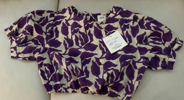 Top corto ZUA morado