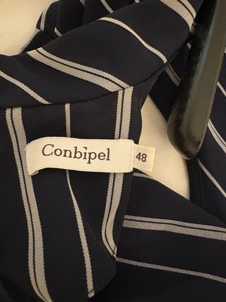 Vestito righe blu e bianco