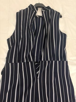 Vestito righe blu e bianco