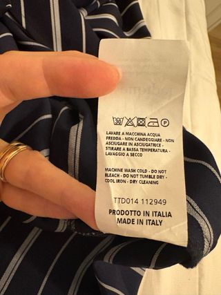 Vestito righe blu e bianco