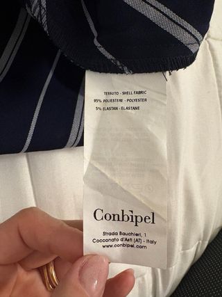 Vestito righe blu e bianco