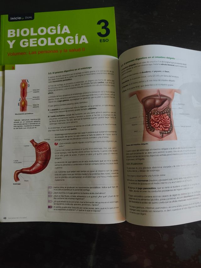 INICIA BIO Y GEO 3ºESO LA VOL1 y VOL II