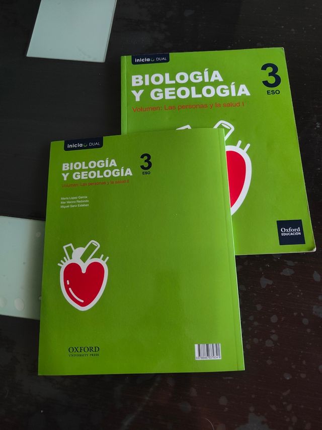 INICIA BIO Y GEO 3ºESO LA VOL1 y VOL II