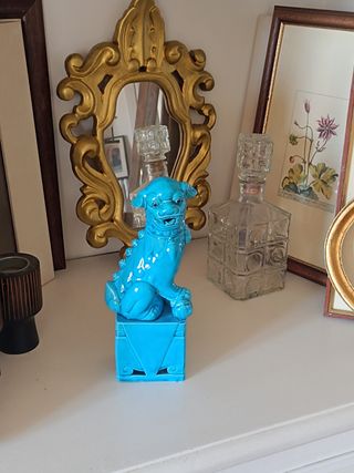 Figura León foo dog de cerámica china