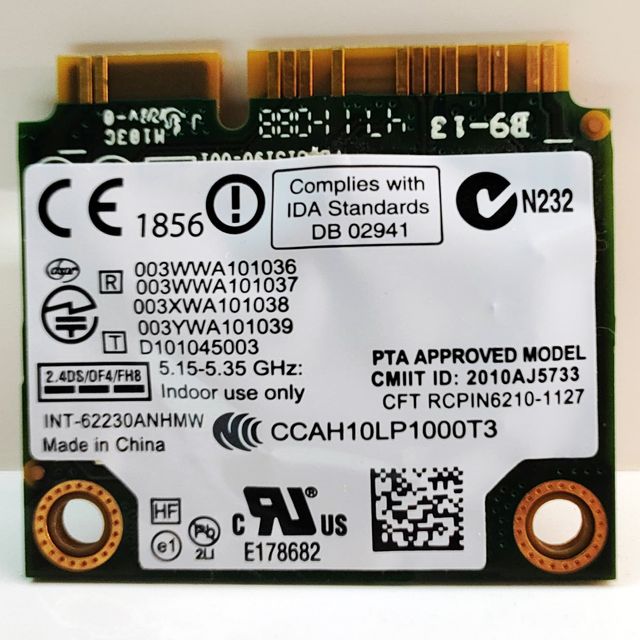 Modulo Intel 62230ANHMW WiFi + Bluetooth