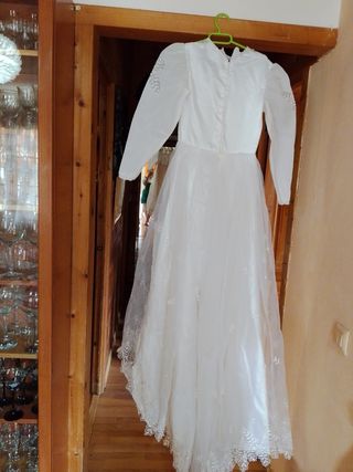 Vestido 1ª Comunión blanco muy bello  de niña