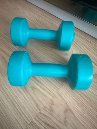 2 pesas 2kg - mancuernas fitness