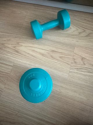 2 pesas 2kg - mancuernas fitness