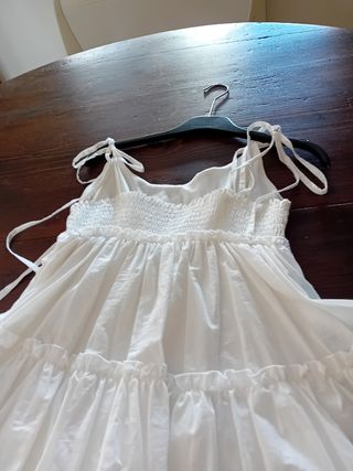 Vestito Miss ord bianco Tg S foderato 