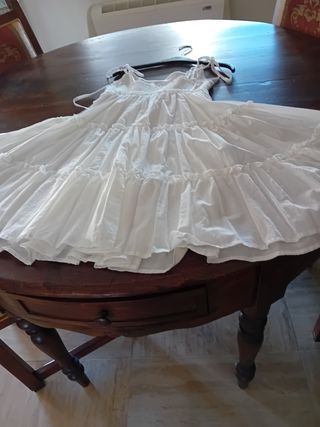 Vestito Miss ord bianco Tg S foderato 