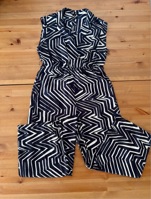 Mono Mango rayas blanco - azul L