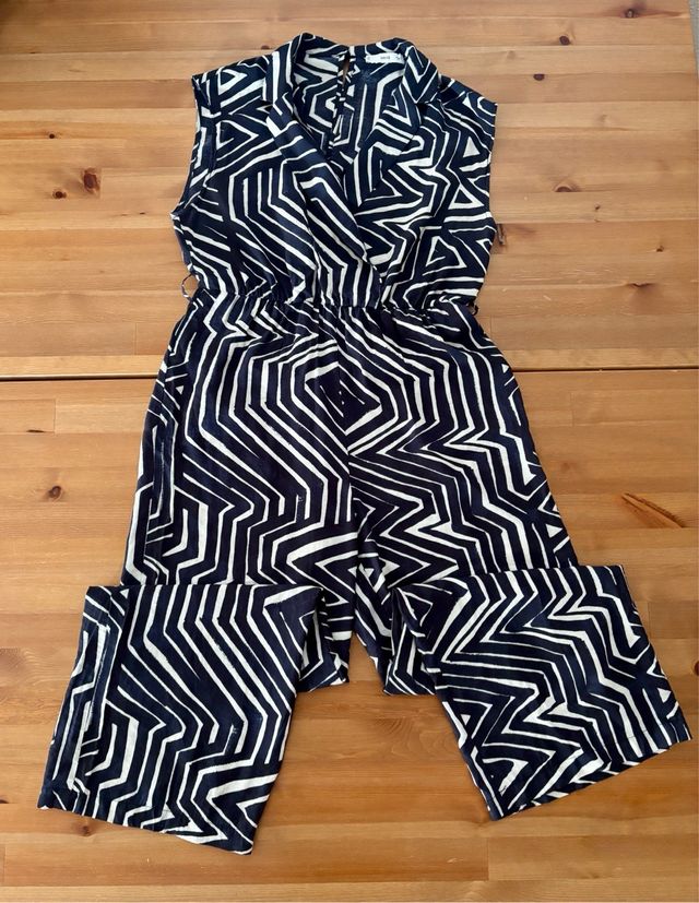 Mono Mango rayas blanco - azul L