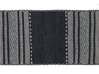 140x70 CM KILIM Lavabile In LAVATRICE NERO Grigio