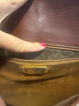 Bolso bandolera cocodrilo marrón Loewe vintage