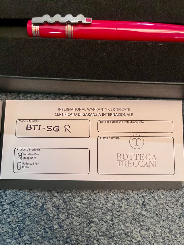 Penna stilografica Idea Red Bottega Treccani