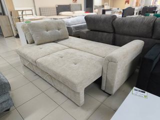 Sofá cama beige - NUEVO