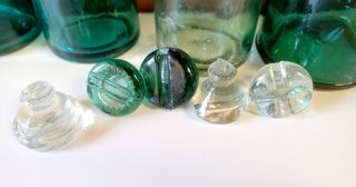 Botellas antiguas con cierre mecánico
