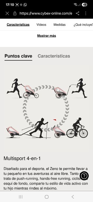  Carrito Cybex Zeno One Box - All Black