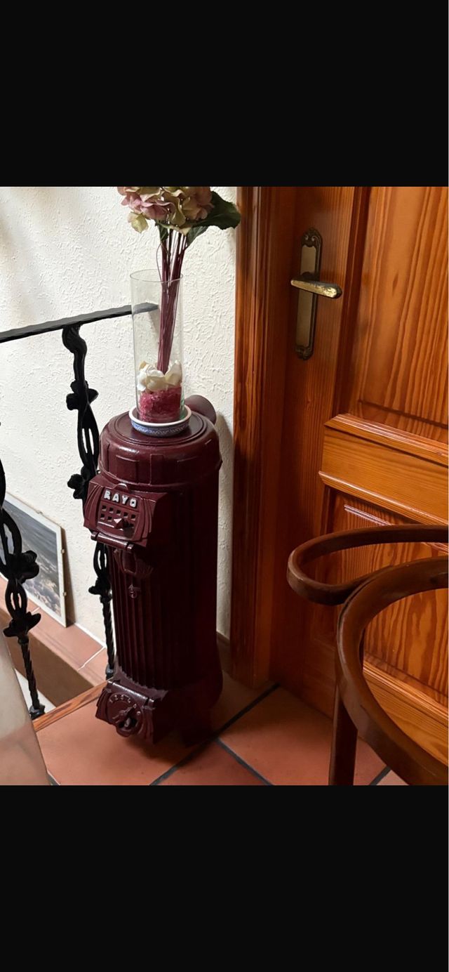 Estufa Rayo vintage marrón