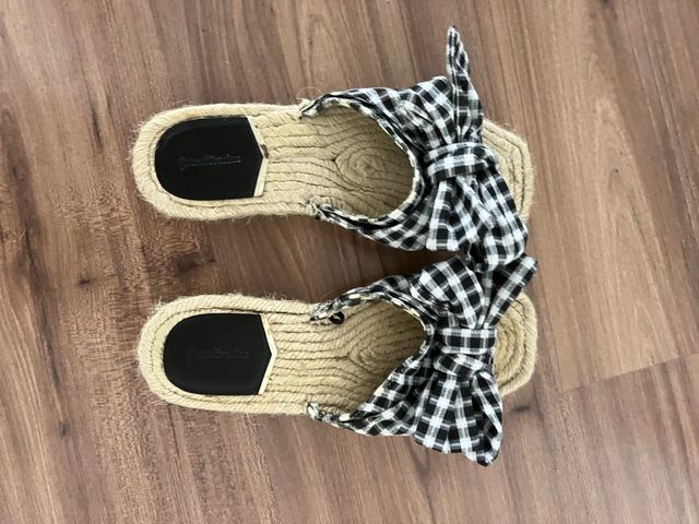 Sandalias planas esparto- lazo