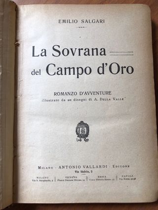 Libro antico: La Sovrana del Campo d’oro” 1919