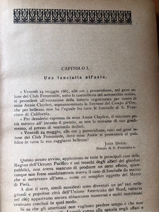 Libro antico: La Sovrana del Campo d’oro” 1919