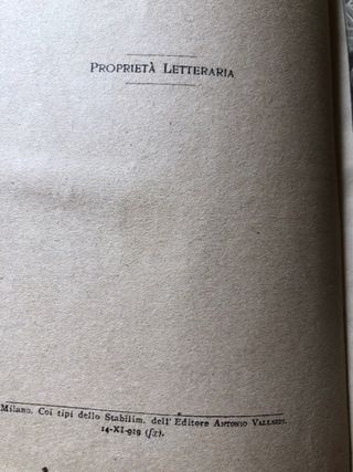 Libro antico: La Sovrana del Campo d’oro” 1919