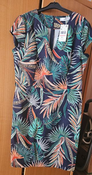 Vestido Mango XL multicolor