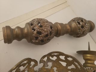 Antiguo Candelabro 53 cm (3 piezas)