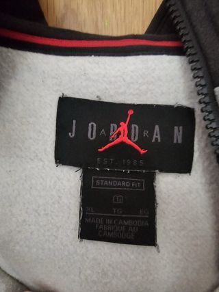 Chaqueta Nike Jordan gris-negra XL
