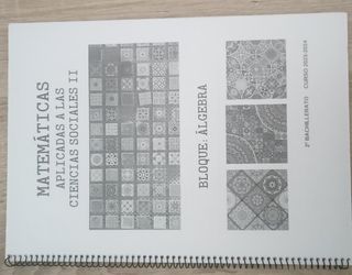 Libro matemáticas de 2 bachillerato 