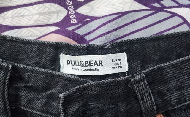 Shorts negros Pull&Bear talla 38