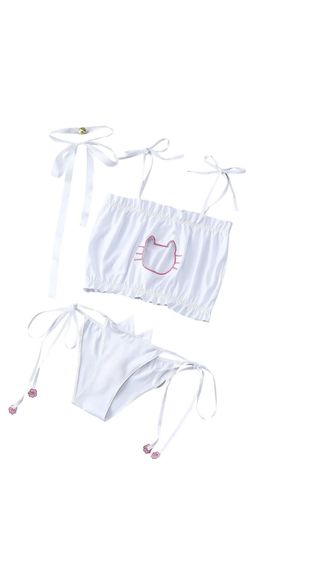 Intimo cosplay gatto bianco