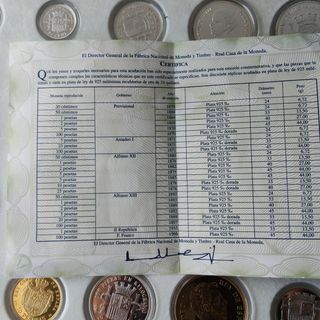 Monedas plata - oro / historia peseta