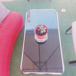 Mesa de centro moderna - Negro y Plata